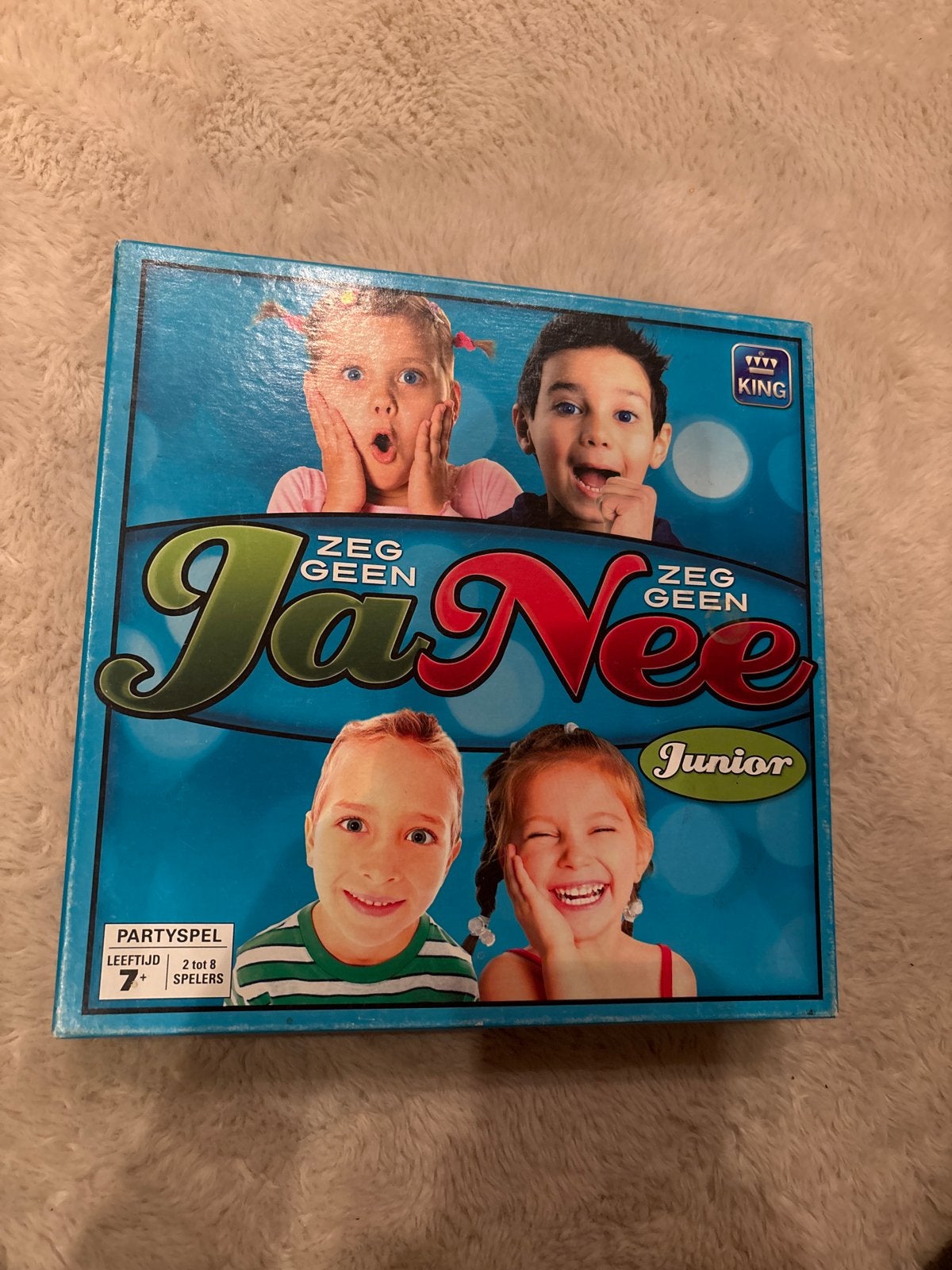 Zeg Geen Ja Nee Junior - Het Knettergekke Kaartspel, Drie of vier spelers, Ophalen of Verzenden, Zo goed als nieuw