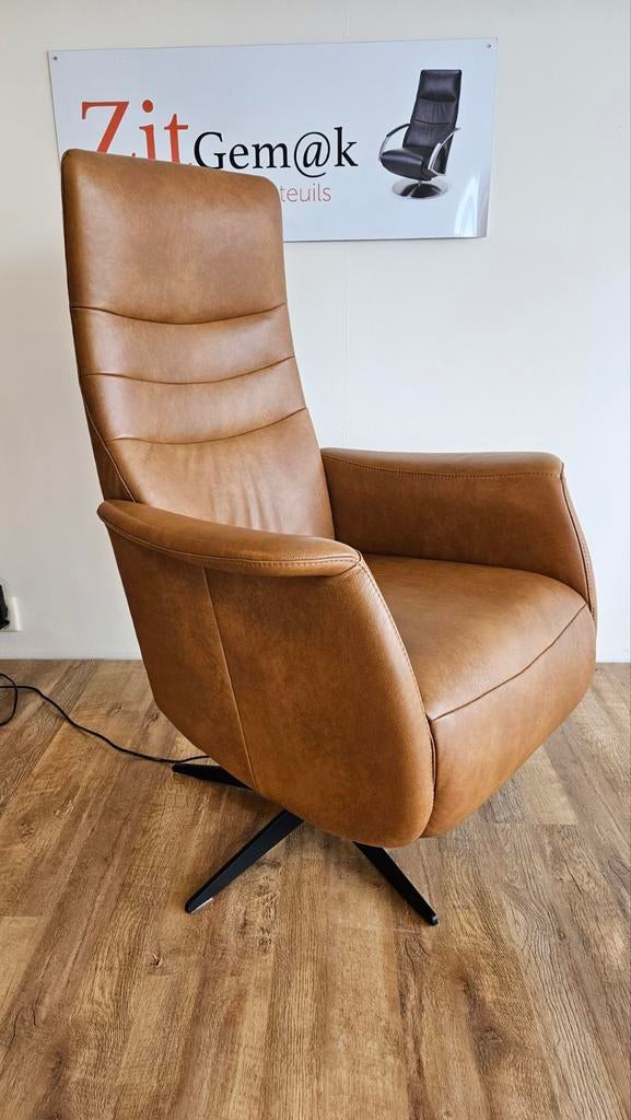 Fab5 sta op fauteuil zgan bij Zitgemak in joure, Ophalen of Verzenden, Nieuw, Leer