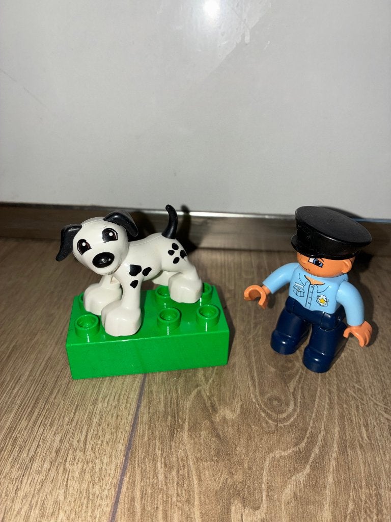 lego duplo agent met hondje, Kinderen en Baby's, Ophalen of Verzenden, Zo goed als nieuw, Duplo