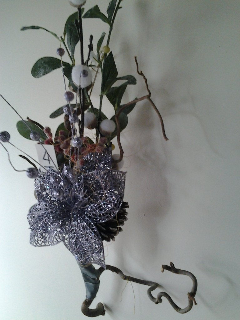 decoratie op tak diverse, Hout, Meerkleurig, Ophalen of Verzenden, Botanisch