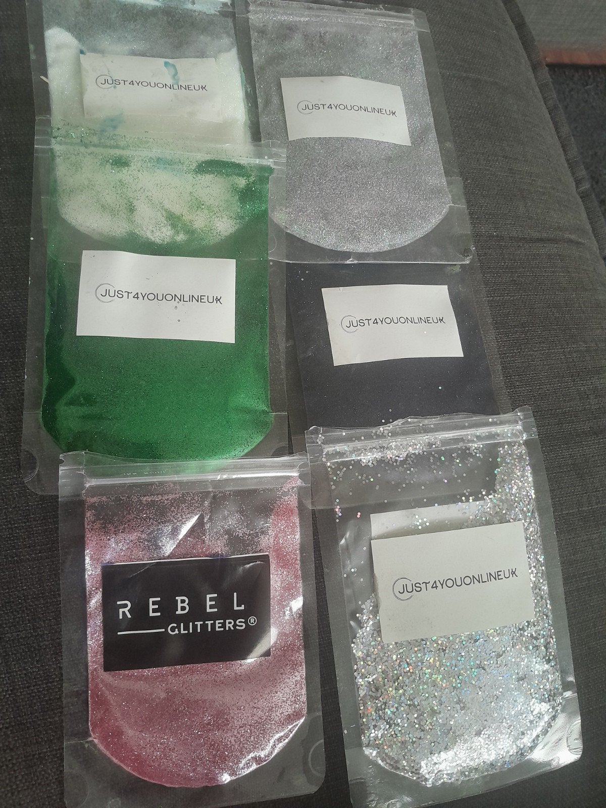Gebruikt Epoxy glitter, Ophalen of Verzenden