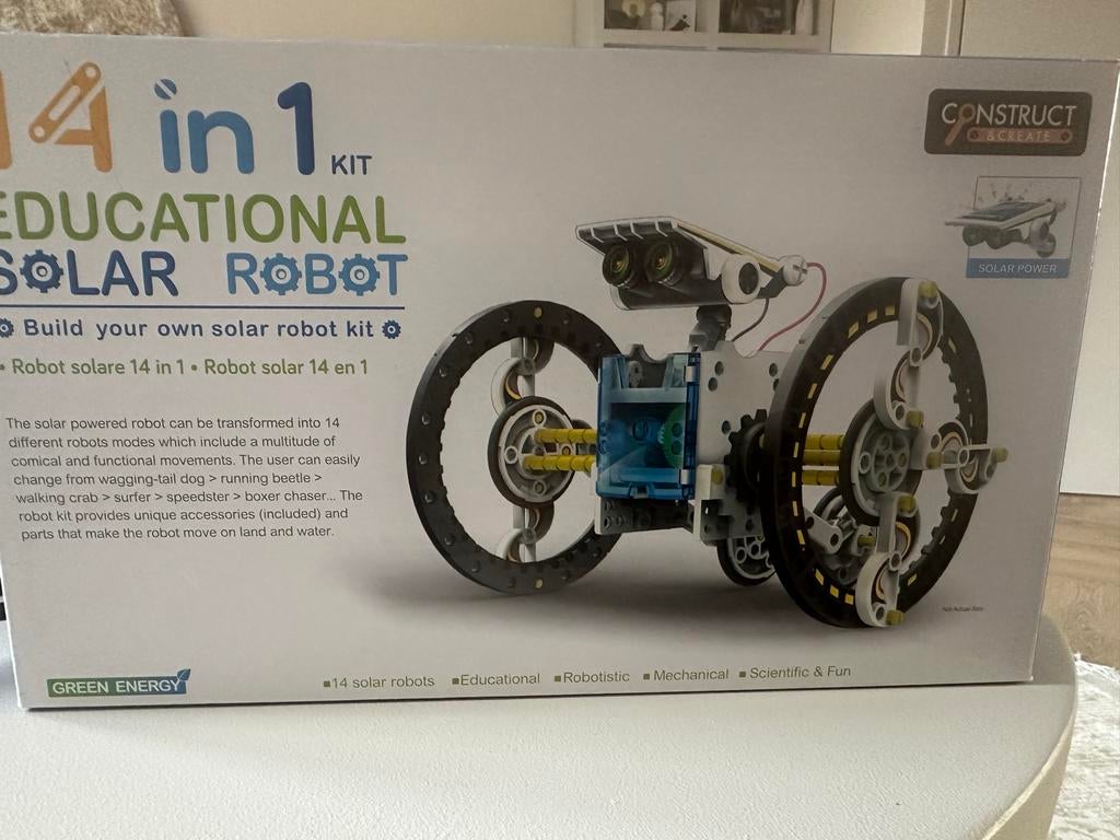 14-in-1 Educatieve Solar Robot Kit - Bouw je eigen robot, Ophalen of Verzenden, Zo goed als nieuw