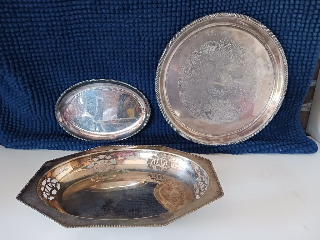 vintage schalen/dienbladen, Ophalen, Gebruikt, Schaal of Schalen, Overige stijlen