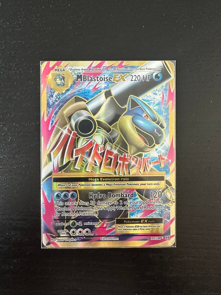 Pokémon M Blastoise EX EVO102, Ophalen of Verzenden, Zo goed als nieuw