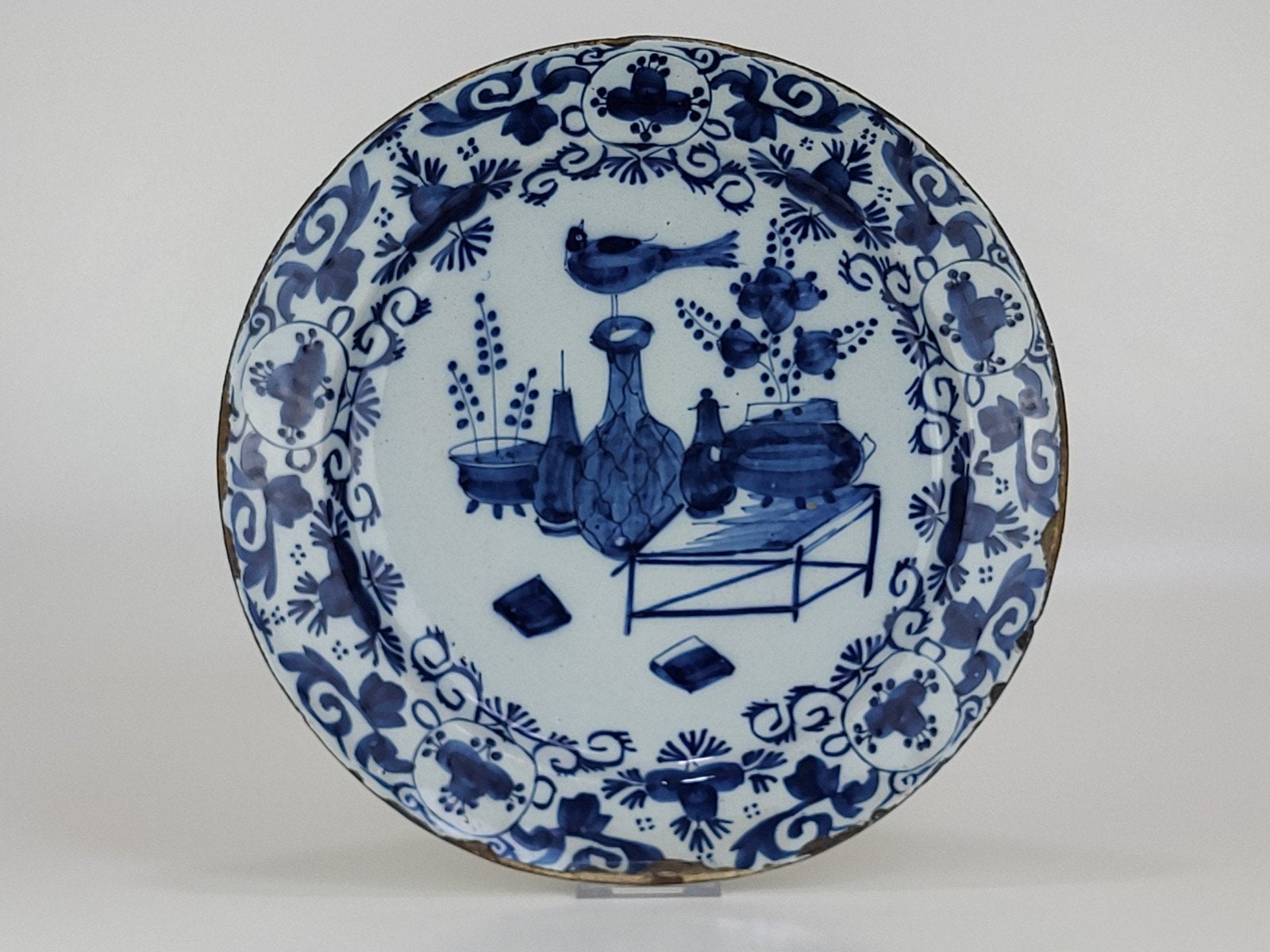 Zeldzame (vroege 18e eeuw) grote  Delft schotel, Ophalen of Verzenden