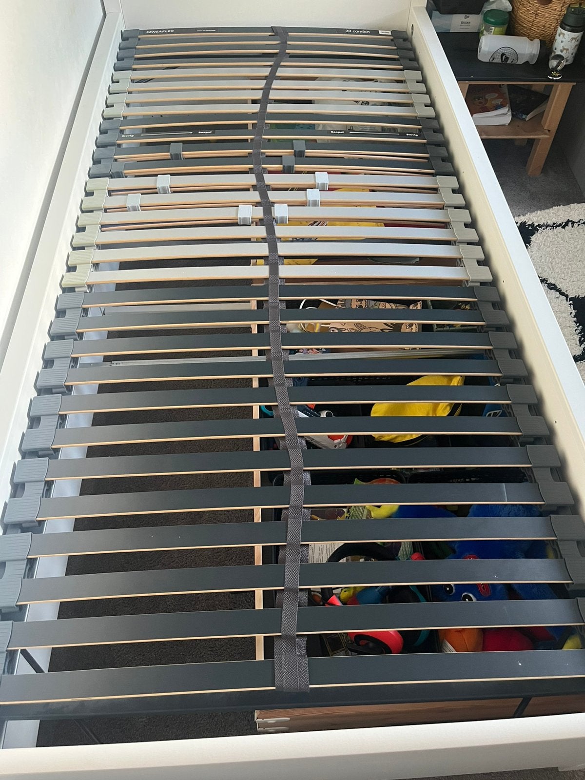 Lattebodem 90x200 sensaflex, Ophalen, Zo goed als nieuw, Eenpersoons