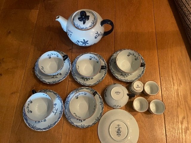 THEE SERVIES RORSTRAND OSTINDIA ZWEDEN, Ophalen, Zo goed als nieuw, Porselein, Overige stijlen