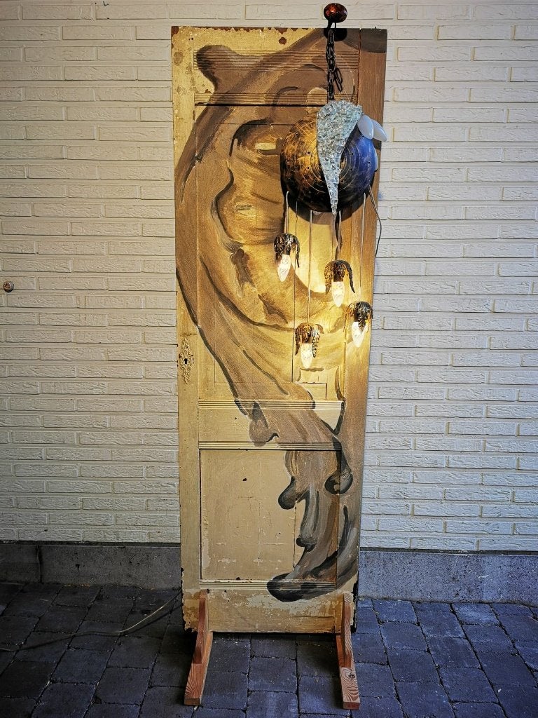 Kunstig Kamerscherm met verlichting, Ophalen, Zo goed als nieuw