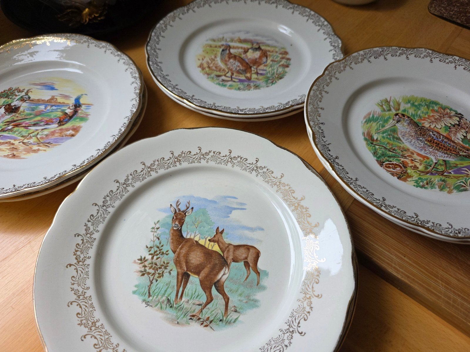 Franse jacht wild borden eetborden Real Opalor, Antiek en Kunst, Ophalen of Verzenden