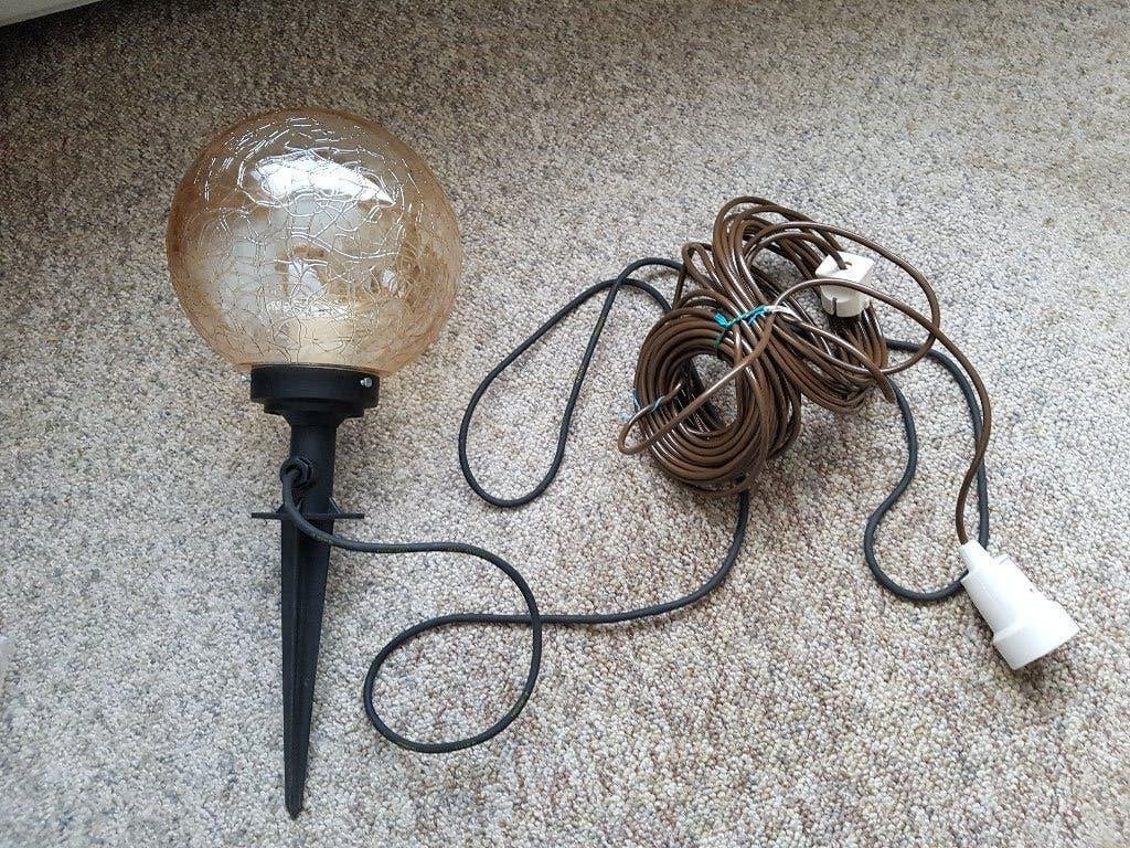 Tuinlamp met spade 30cm, Ophalen, Gebruikt, Minder dan 50 watt, Overige typen