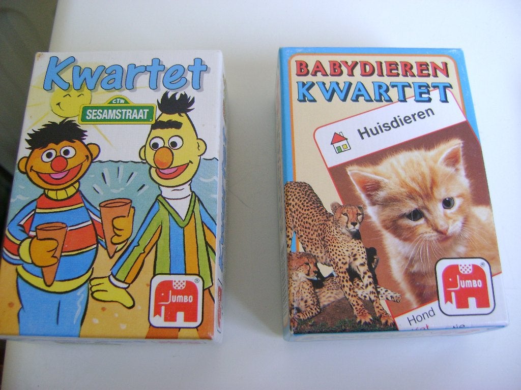 sesamstraat kwartetspel van jumbo de andere is verkocht, Ophalen of Verzenden, Zo goed als nieuw, Kwartet(ten)