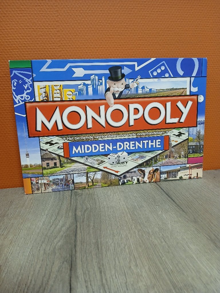 Monopoly Midden-Drenthe, Vijf spelers of meer, Ophalen of Verzenden, Gebruikt, HASBRO