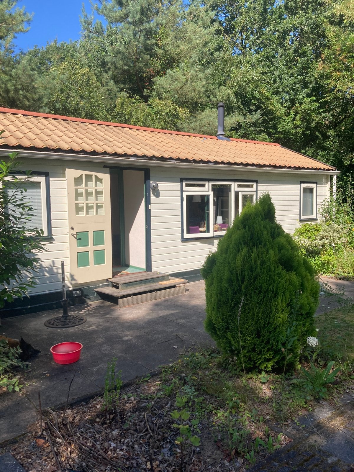 G.O.H. Houten Chalet. Camping Diana Heide. Amen (Dr), 40 m², 2 slaapkamers, Chalet, Drenthe