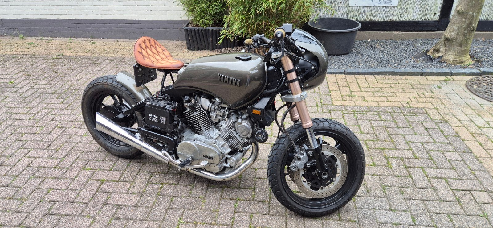 Yamaha XV 920 Virago (Bobber/Cafe racer)
920 cc
920 cc

Let, Cardan-aandrijving, 2 cilinders, 920 cc, Particulier