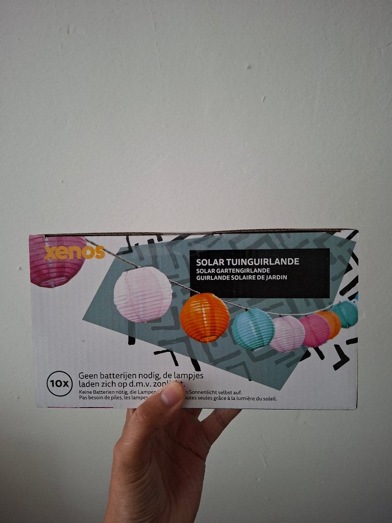 Xenos Solar Tuinguirlande - 10 Lampionnen, Minder dan 50 watt, Overige typen, Nieuw, Ophalen of Verzenden