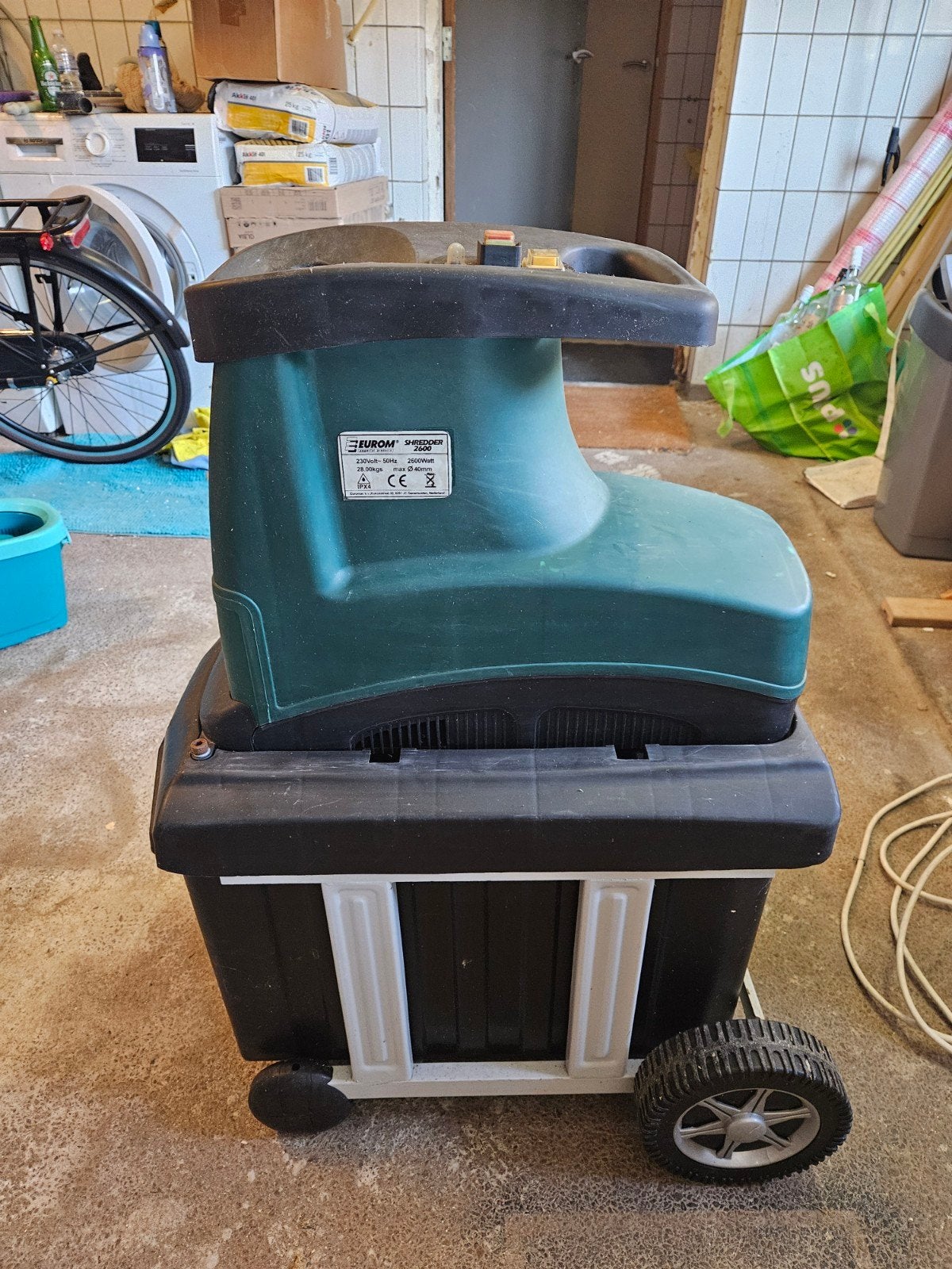 Eurom Hakselaar Shredder 2600 - Krachtige Tuinhakselaar, Ophalen, Gebruikt, Eurom