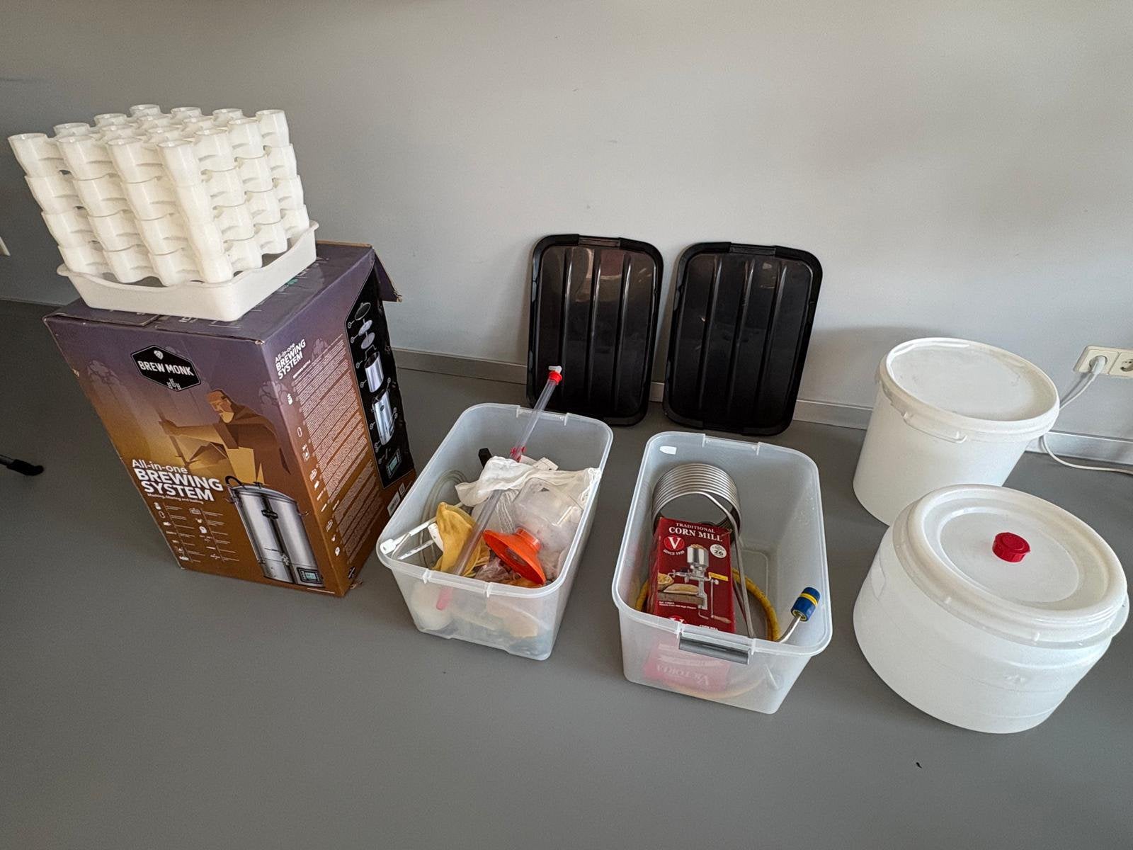 Complete bierbrouwset Brewmonk 30 liter, Ophalen of Verzenden, Zo goed als nieuw