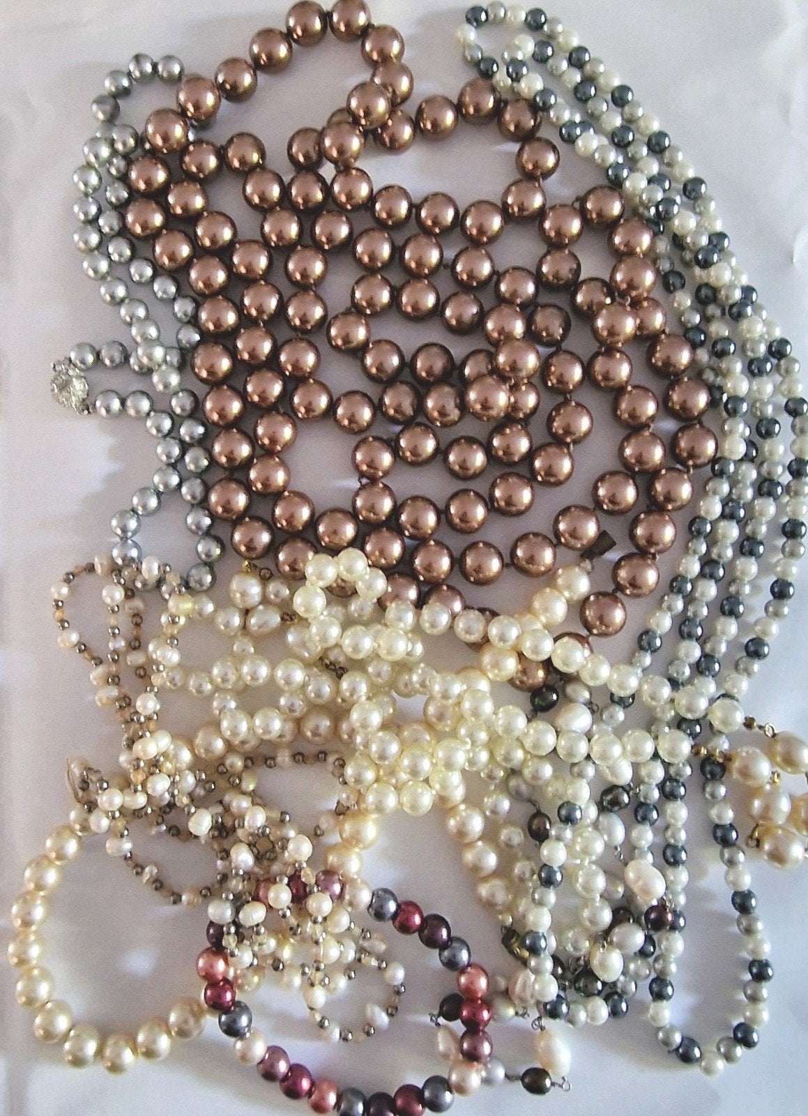 Heel groot lot parelsieraden., Ophalen of Verzenden, Zo goed als nieuw, Overige materialen