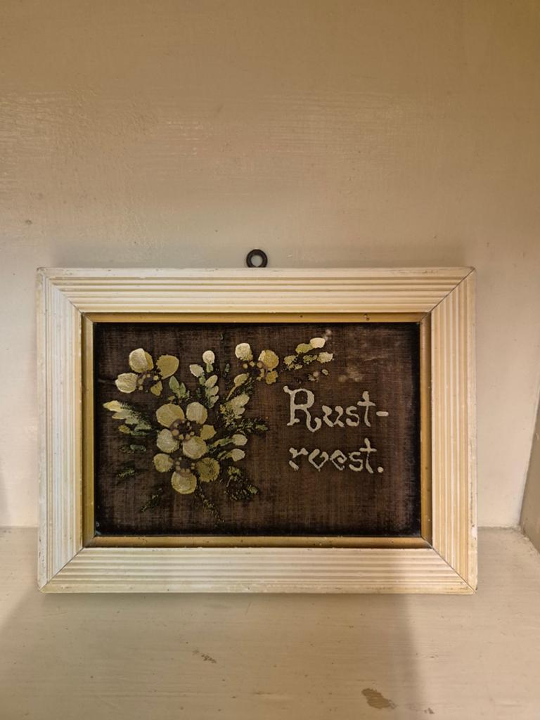 Brocante prent. Rust roest, Ophalen of Verzenden