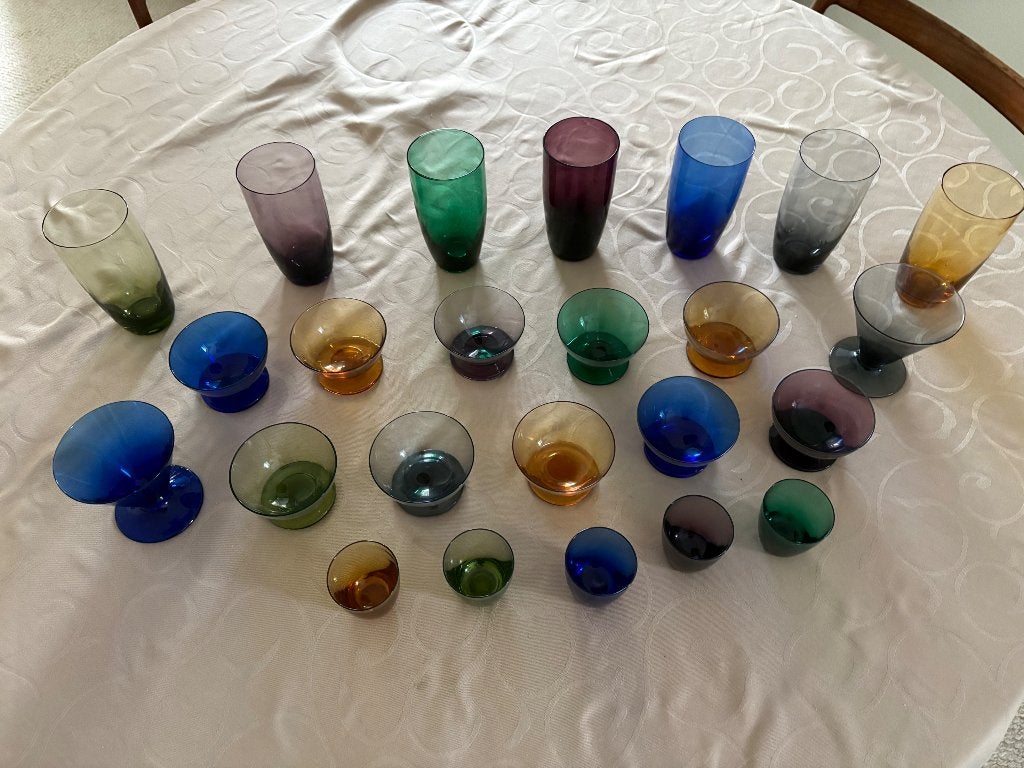 Antiek glas, Ophalen