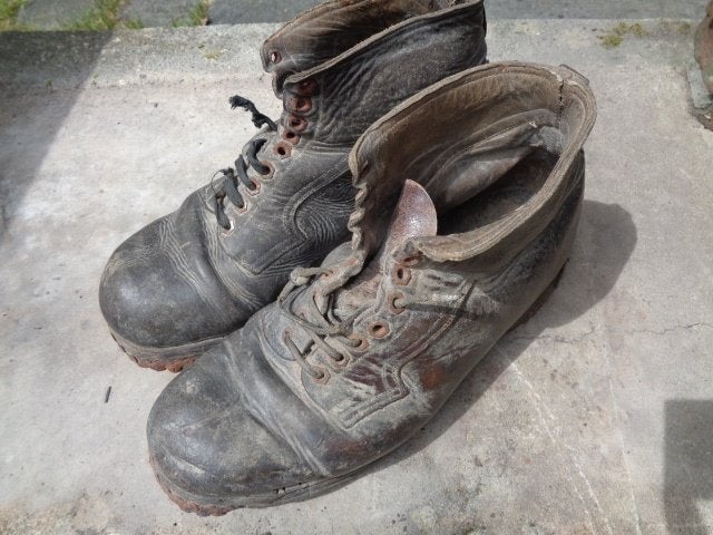 Private zoldervondst , Duitse Landser schoenen , origineel, Verzamelen, Militaria | Tweede Wereldoorlog, Ophalen of Verzenden