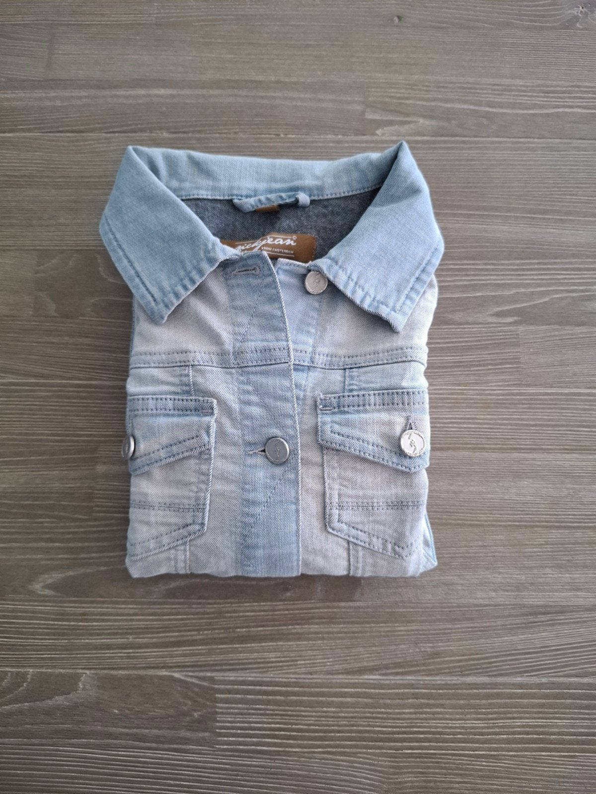 Nieuw Nickjean spijkerjasje Lichtblauw, Ophalen of Verzenden, Nieuw, Maat 38/40 (M), Blauw