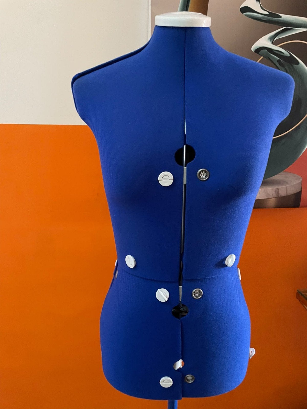 Verstelbare paspop - Blauw 36/40, Hobby en Vrije tijd, Ophalen, Zo goed als nieuw, Paspop