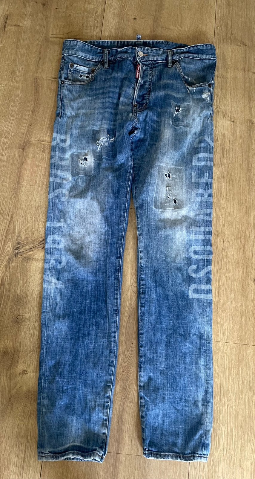 Dsquared2 jeans spijkerbroek maat 50, Kleding | Heren, Ophalen of Verzenden, Zo goed als nieuw, Blauw, W33 - W34 (confectie 48/50)
