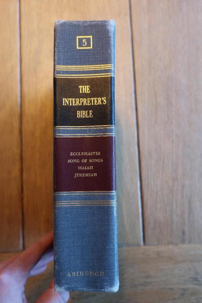 The Interpreter Bible Vol. 5 Song of Songs Isaiah Jeremiah, Ophalen of Verzenden, Zo goed als nieuw, Christendom | Katholiek