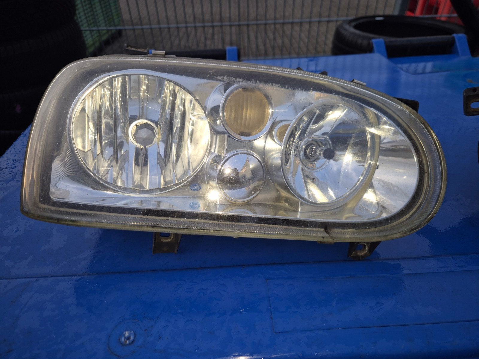 Set koplampen golf mk3 met mk4 look Hella, Ophalen of Verzenden, Nieuw