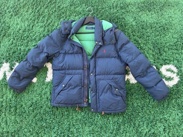 Polo Ralph Lauren down jacket - heren winterjas - navy - M, Ophalen of Verzenden, Maat 48/50 (M), Blauw, Polo Ralph Lauren