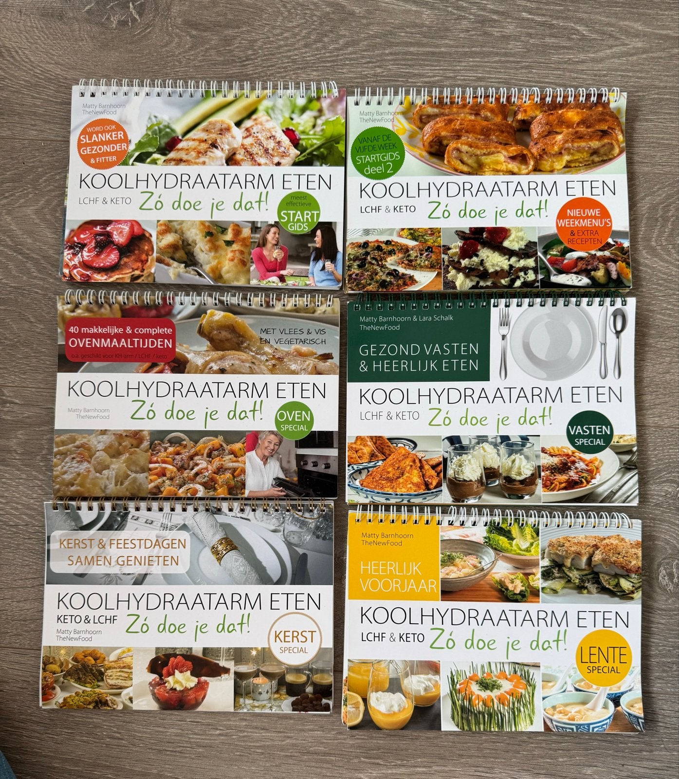 Koolhydraatarm Eten: set van 6 Kookboeken, Ophalen of Verzenden, Zo goed als nieuw, Gezond koken