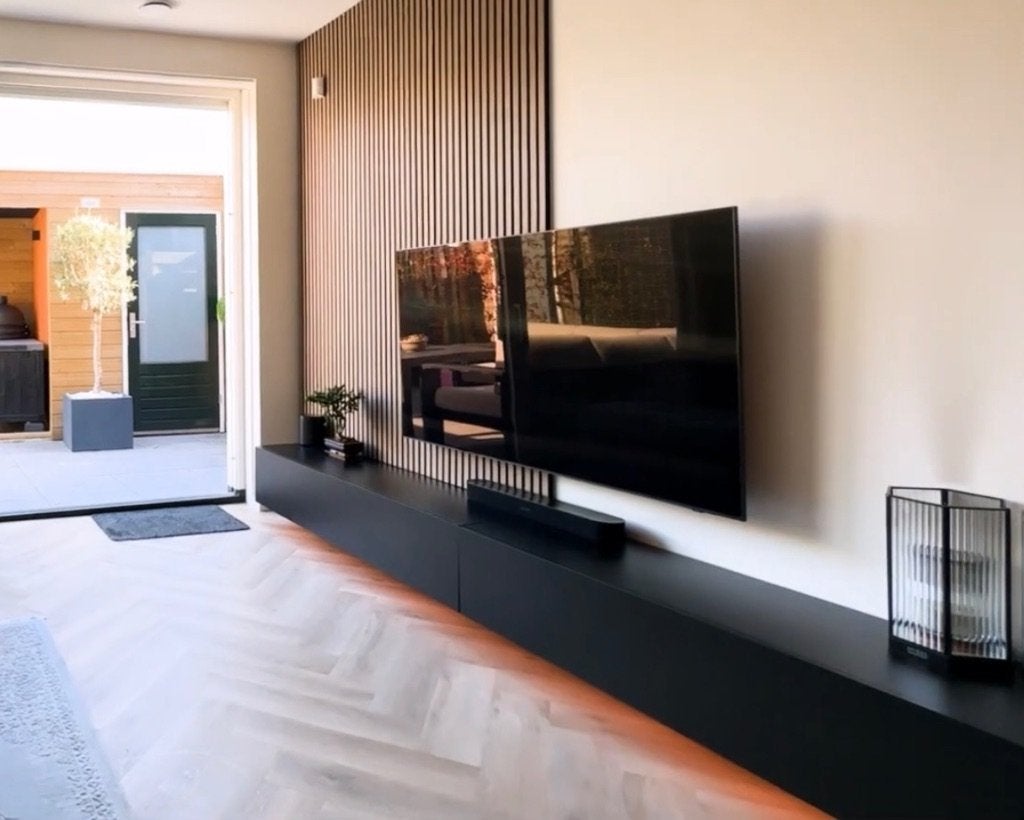 Tv- meubel, Ophalen, Gebruikt, 150 tot 200 cm, Minder dan 100 cm