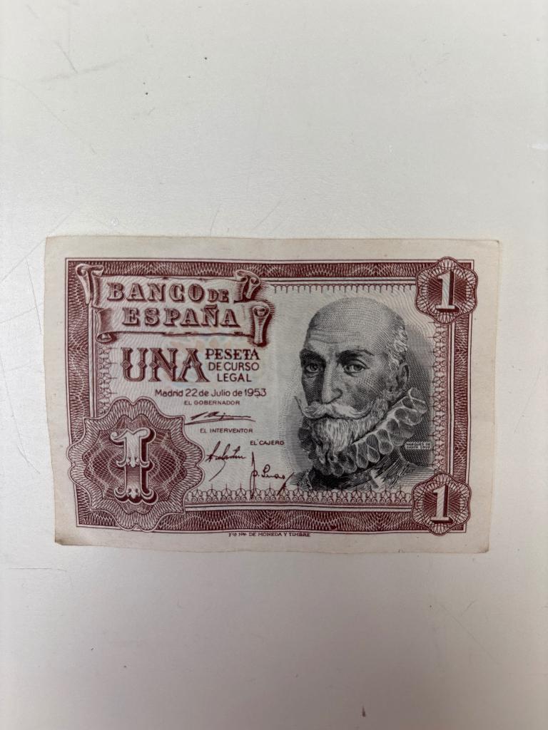 Biljet Peseta 1 1953, Ophalen of Verzenden, Overige landen, Los biljet