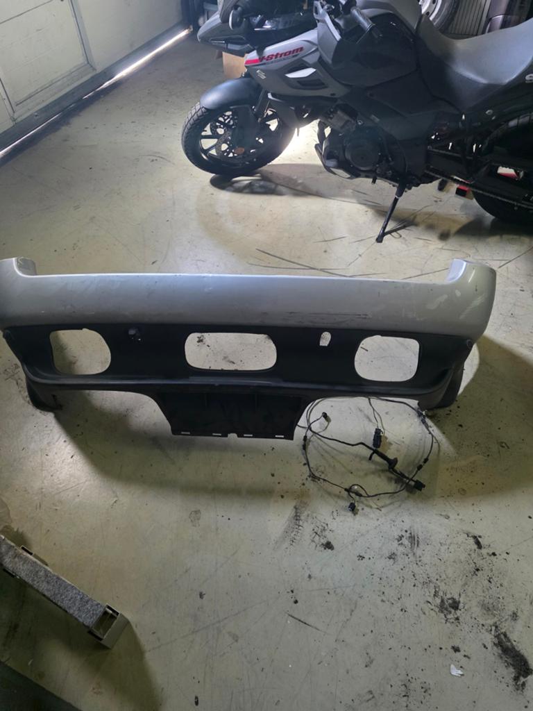 Achterbumper BMW X5 E53 Zilver met PDC en onderbumper, Ophalen of Verzenden