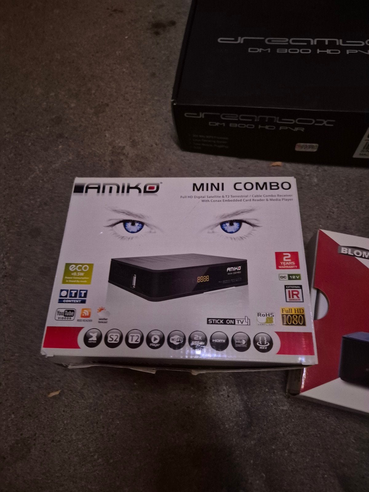 Dreambox DM500, DM800, Amiko Mini Combo, Blome IPTV Set  B, Verzenden, Gebruikt, Decoder