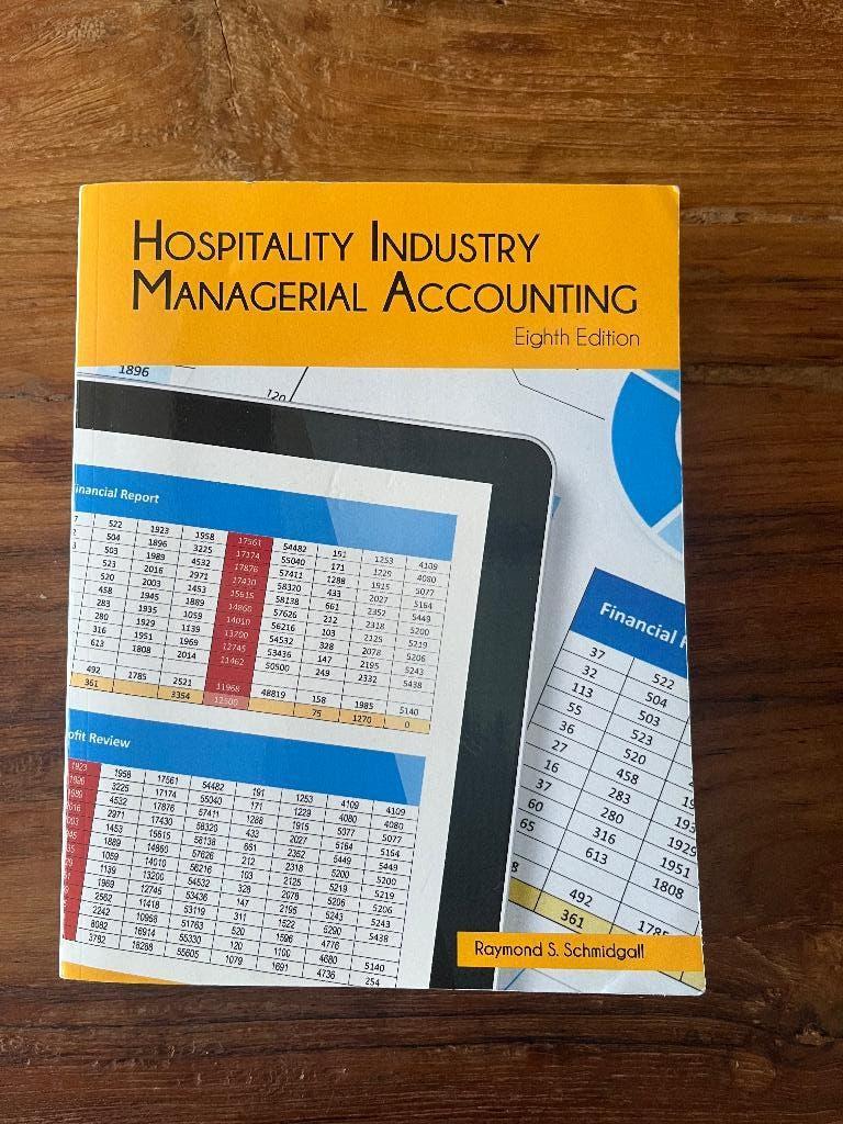 Hospitality Industry Managerial Accounting, Boeken, Zo goed als nieuw, Raymond S. Schmidgall, Beta, HBO