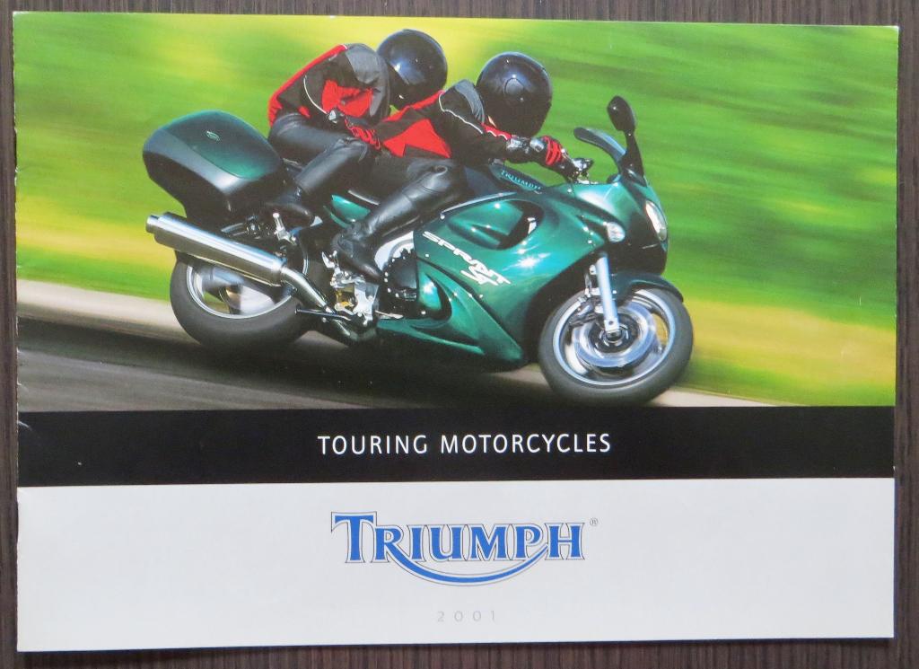 Folder Triumph Touring Motorcycles 2001 - 12 blz (Nederland), Verzenden, Triumph