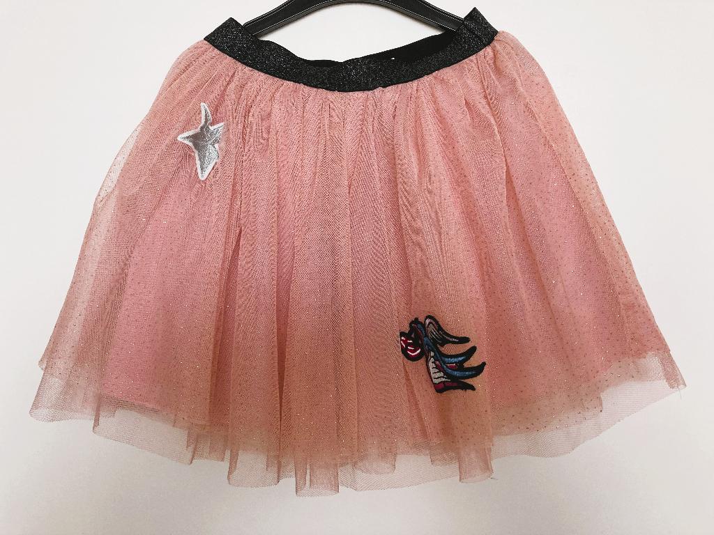 Glitter roze tule rok met patches mt 140 NAME IT NIEUW, Kinderen en Baby's, Kinderkleding | Maat 140, Meisje, Nieuw, Ophalen of Verzenden