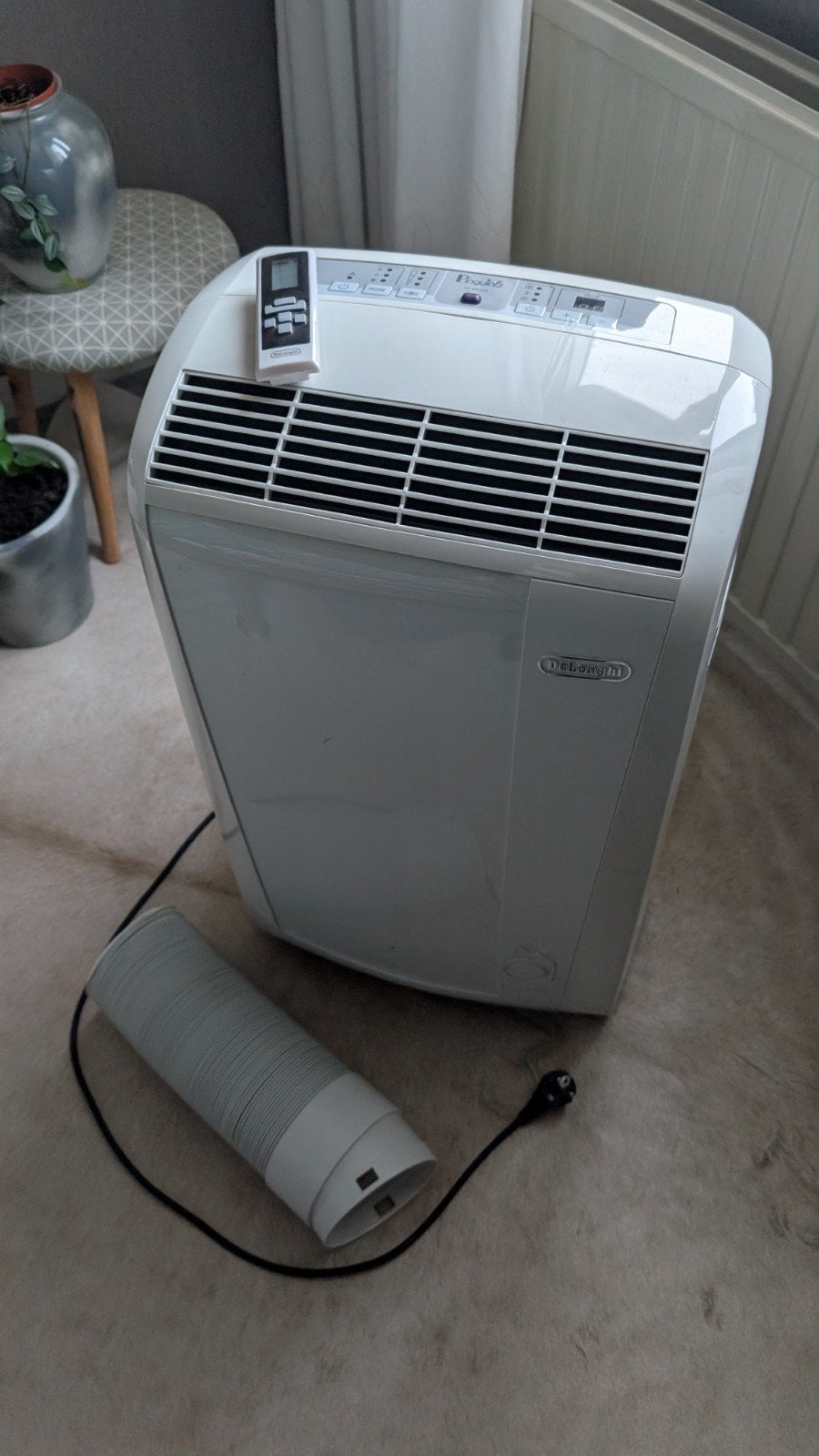 De'longhi mobiele airco 9.800 BTU/h, Ophalen, Minder dan 60 m³, 3 snelheden of meer, Afstandsbediening