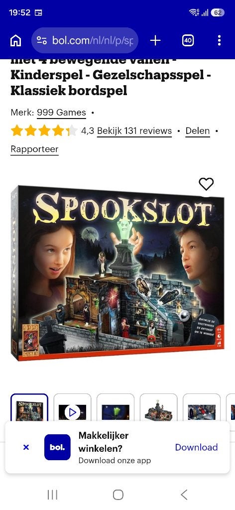 Spel Spookslot, Ophalen of Verzenden, Nieuw, 999 Games