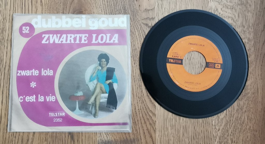 Single Zwarte Lola - Zwarte Lola, Ophalen of Verzenden, Gebruikt, Overige formaten, Levenslied of Smartlap