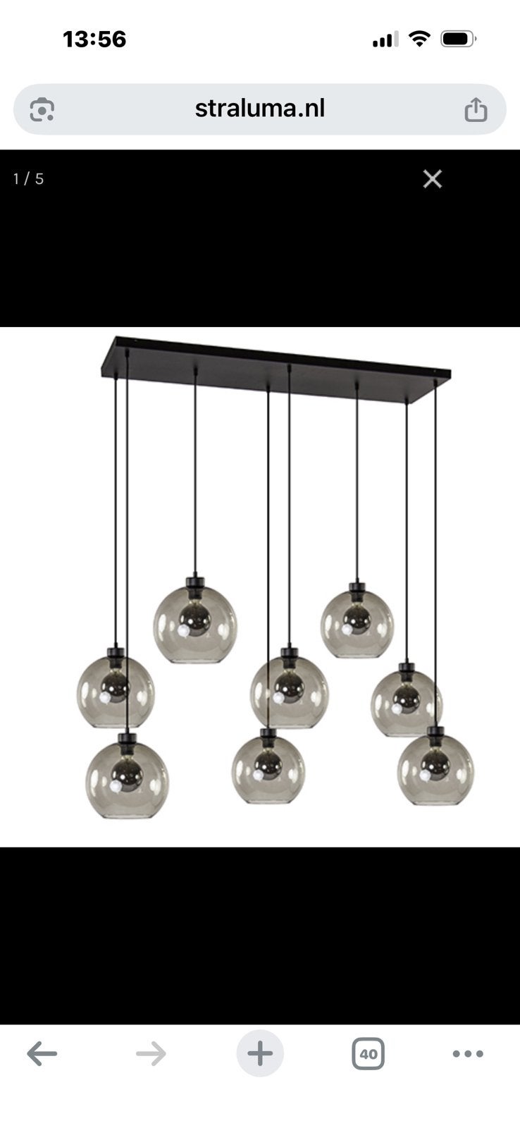 Lamp zonder lampenkappen, Ophalen, Zo goed als nieuw