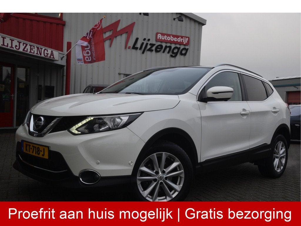 Nissan QASHQAI 1.2 Tekna Navi | LMV | PDC | Clima | Bluetoot, Auto's, Nissan, Gebruikt, 4 cilinders, 116 pk, Wit
