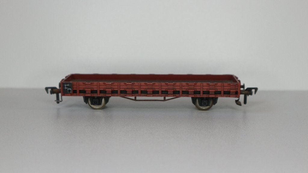 Rongenwagen zonder rongen  Fleischmann 1452, Gebruikt, Gelijkstroom, Fleischmann, Wagon