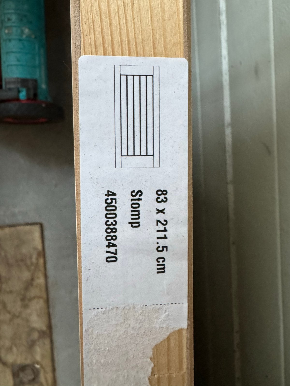 Witte binnendeur 83 x 211.5 cm - Stomp, Ophalen, 80 tot 100 cm, Binnendeur, Nieuw