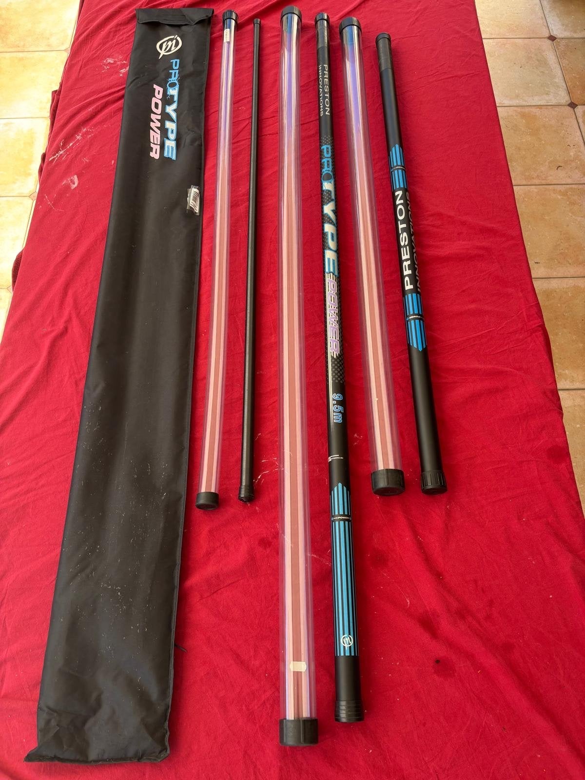 Preston Innovations Pro-Type Power 9,5m Insteekhengel, Ophalen, Gebruikt, Vaste hengel