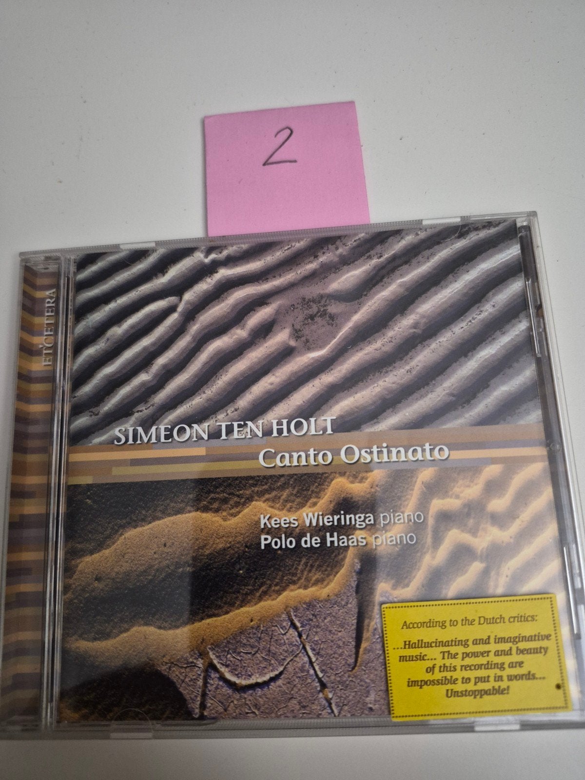 Simeon ten Holt  Canto Ostinato (Kees Wieringa, Polo de Haas, Inclusief boekje, Overige componisten, Modernisme tot heden, Ophalen of Verzenden