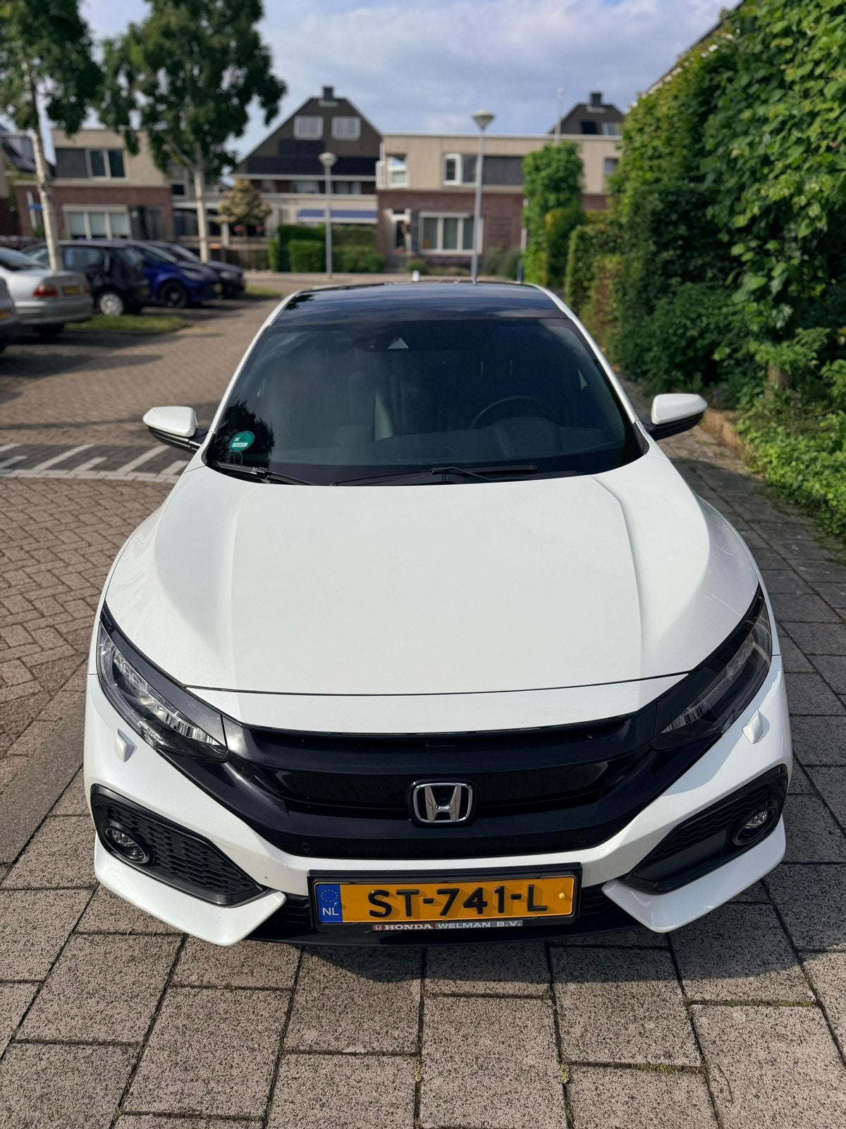 Honda Civic 1.0 I-vtec 129pk CVT 2018 Wit, Zwart, 129 pk, 3 cilinders, 500 kg