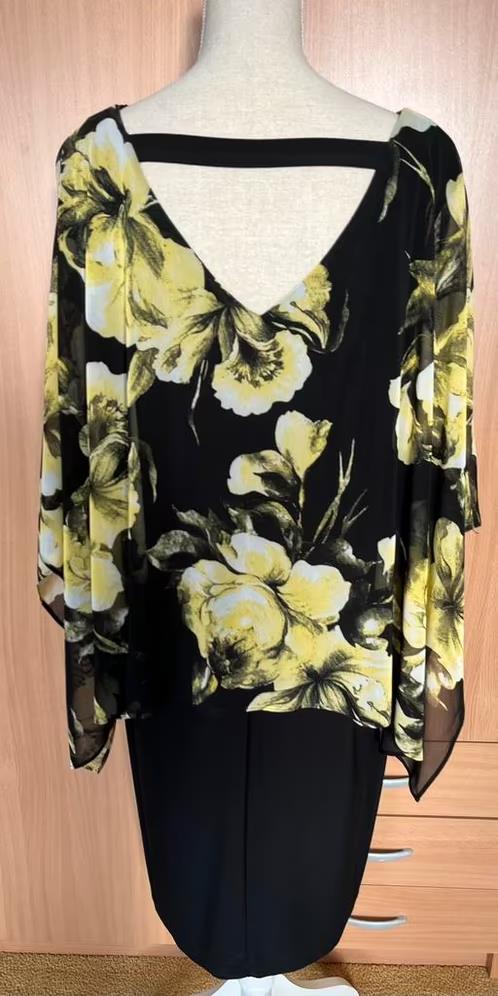 Frank Lyman jurk maat 50[dmv], Kleding | Dames, Ophalen of Verzenden, Zo goed als nieuw, Zwart, Jurk